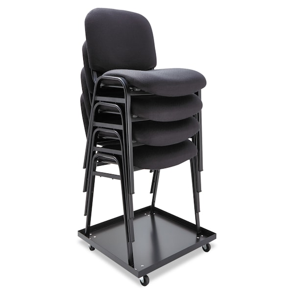 Stacking Chair Dolly, 22.44w X 22.44d, Black